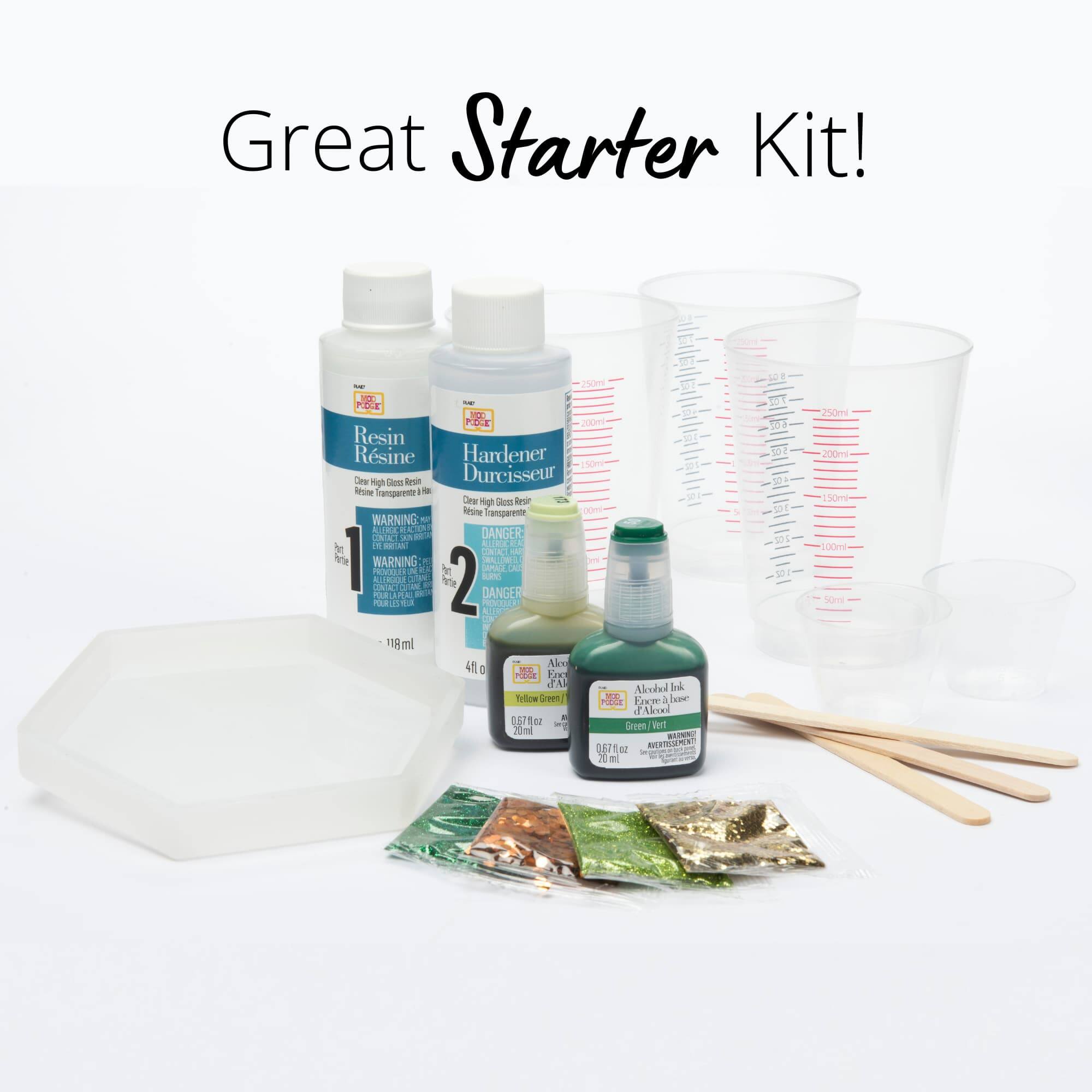 Mod Podge® & Gold Do-It-Yourself Hexagon Coaster Kit
